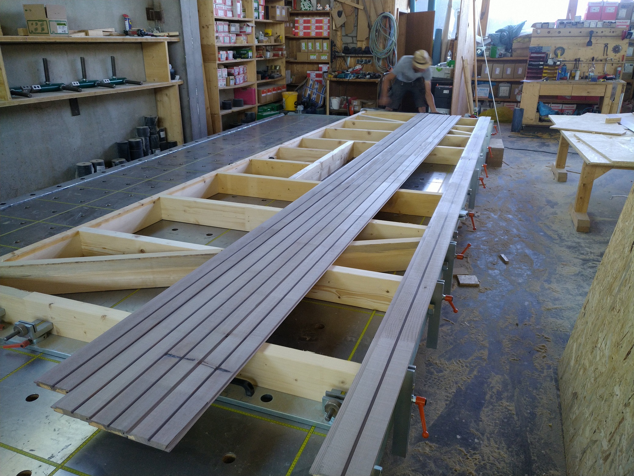 Bau einer Holzgarage - Schwörer Holzbau